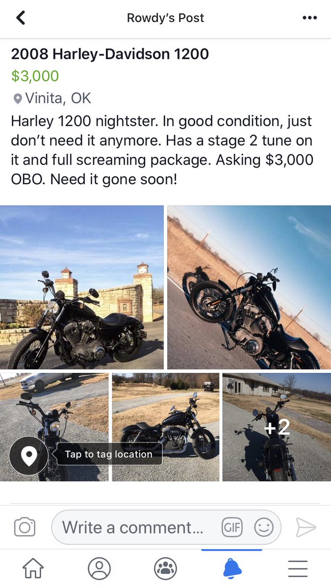 rowdy_mcfall's tweet photo. $100 to whoever sells this bike for me! https://t.co/MkK3NUjwWz