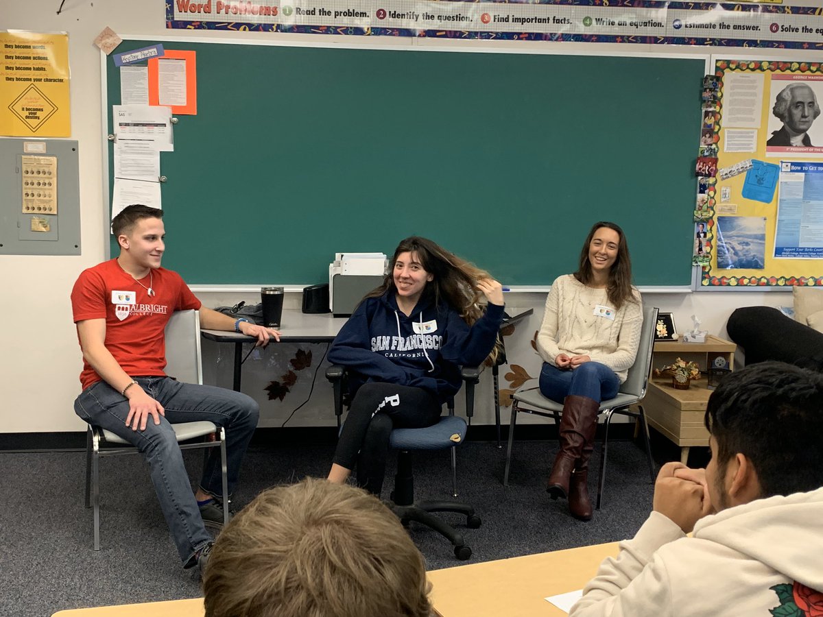 STEM Ambassador’s Day - thank you to Caroline, Justin, and Gabby for coming in and sharing their college STEM experiences today!!