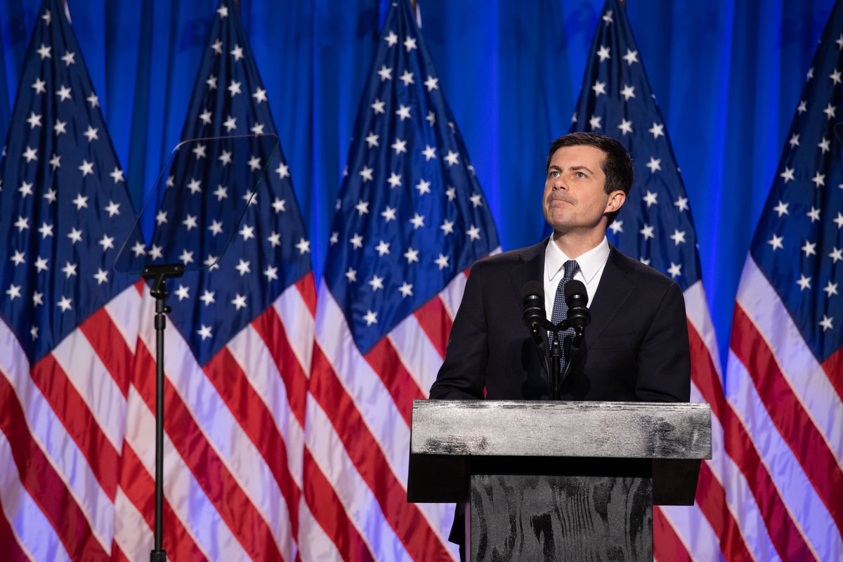 PeteButtigieg's tweet photo. I am running to be the president who will pick up the pieces of our divided nation, unify the American people, and act boldly to tackle our most urgent challenges.

If you’re with me: https://t.co/sZVx5G99Ve https://t.co/kGhLPCDgTk