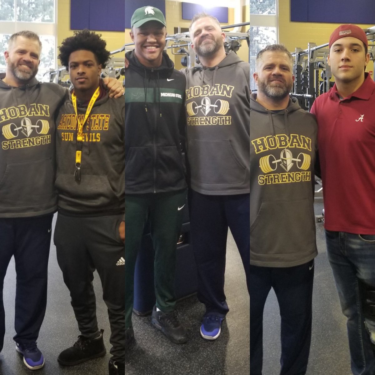 Early Signing Day!!!! Very proud of these 3 hard working young men!  Can't wait to see what they do at the next level!  <a href="/ASUFootball/">Sun Devil Football</a> (<a href="/Chipperrz_/">DeaMonte “Chip” Trayanum</a>), <a href="/MSU_Football/">Michigan State Football</a> (<a href="/1devinhightower/">Devin Hightower</a>), <a href="/AlabamaFTBL/">Alabama Football</a> (<a href="/wallstreetclark/">Caden Clark</a>) are getting some special dudes!
#BeastMode