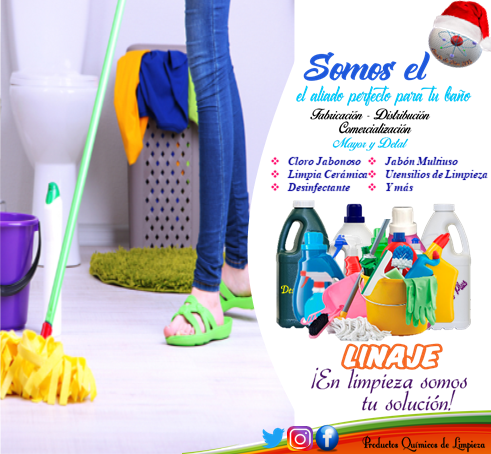 LinajedDios2013's tweet photo. ¡Somos el aliado perfecto! ¡#Linaje en #limpieza somos tu #solución!
#CloroJabonoso
#LimpiaCerámica
#Desinfectante
#JabónMultiuso
#UtensiliosdeLimpieza
Y más
#FelizMiercoles #Miercoles
#navidad
#diciembre
#fabricacion #distribucion #comercializacion al #mayor y #detal https://t.co/CEW164JYQi