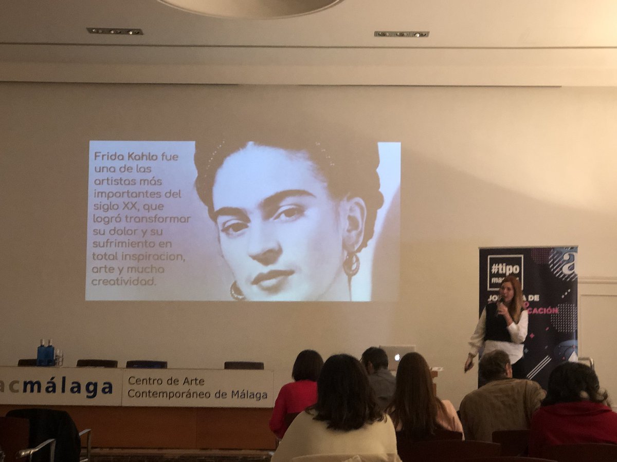 MarianSCastan's tweet photo. #tipomasters4 en @cacmalaga #periodismouma #transuma
🎨 Mira @cibermarikiya mi #FridaKahló 🤣 https://t.co/COG7nxFFVx