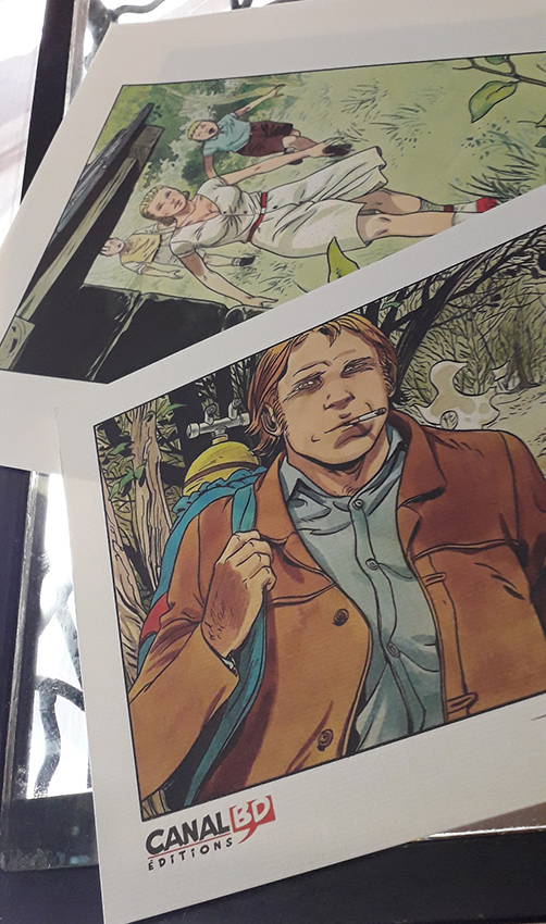 LauraGoldies's tweet photo. [Déjà #Noël] Merci au scénariste Didier #Convard pour ses planches dédicacées avec l’esprit haut en couleur des dessinateurs Pierre Wachs, Gine, Denis Falque, Patrick Jusseaume, Jean-Charles Kraehn, Éric Stalner, André Juillard et Gilles Chaillet #TriangleSecret https://t.co/WdaocQTtQ8
