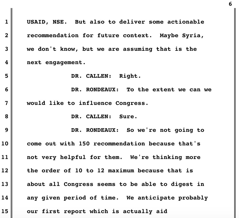 In 2015, Candace Rondeaux says she's conducting the interview to get recommendations for Syria, as "we are assuming that is the next engagement." 164/n  https://www.washingtonpost.com/graphics/2019/investigations/afghanistan-papers/documents-database/?document=callen_michael_ll_02212018