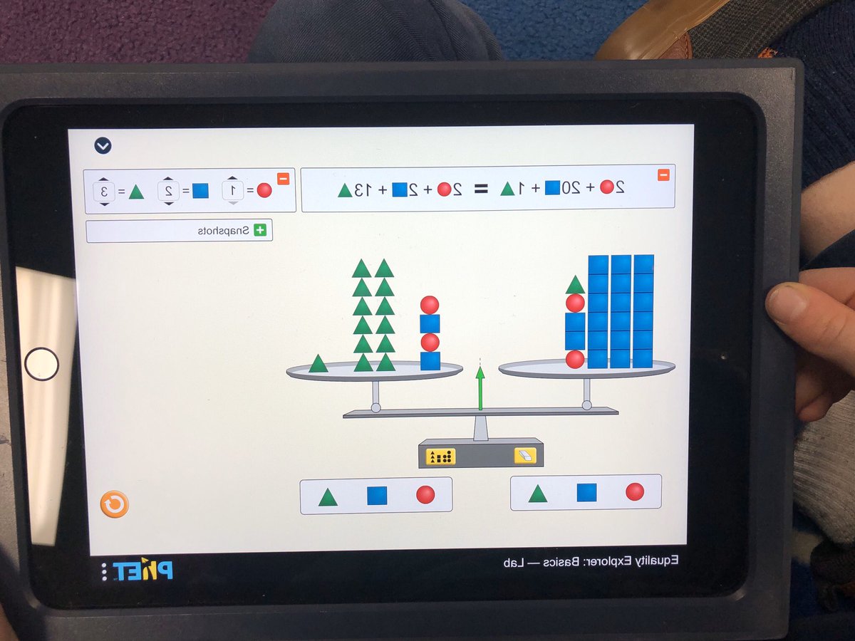 MrsHaferkampCCE's tweet photo. We tried out PhET simulation on nearpod for balancing equations! @CastlemanCreek #cce12days https://t.co/6VGDcElXxP