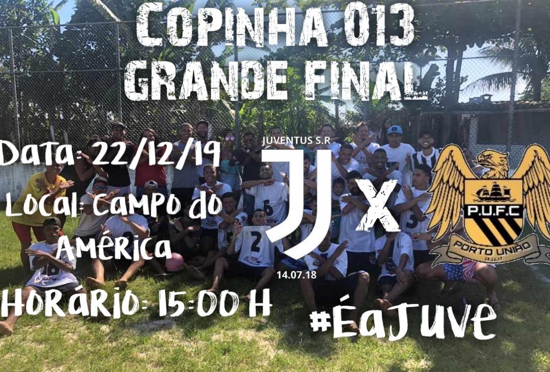 JuventusSR1's tweet photo. Domingo (22/12) entraremos em campo pela disputa da final de copinha 013, contra a equipe do Porto União. Conto com nosso jogadores e torcida, vamos forte em busca do bi 🏆🏆.  #éajuve #jogodavida🏴🏳️
🏟️Campo do América
🗓️22/12
⏲️15:00. https://t.co/mWSWbupi5P