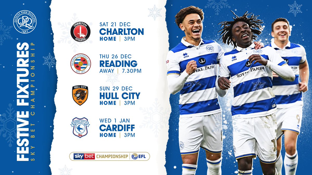 QPR_MI's tweet photo. OFICIAL | Calendario de QPR para estas navidades. #QPR https://t.co/MqeDsYXGcl