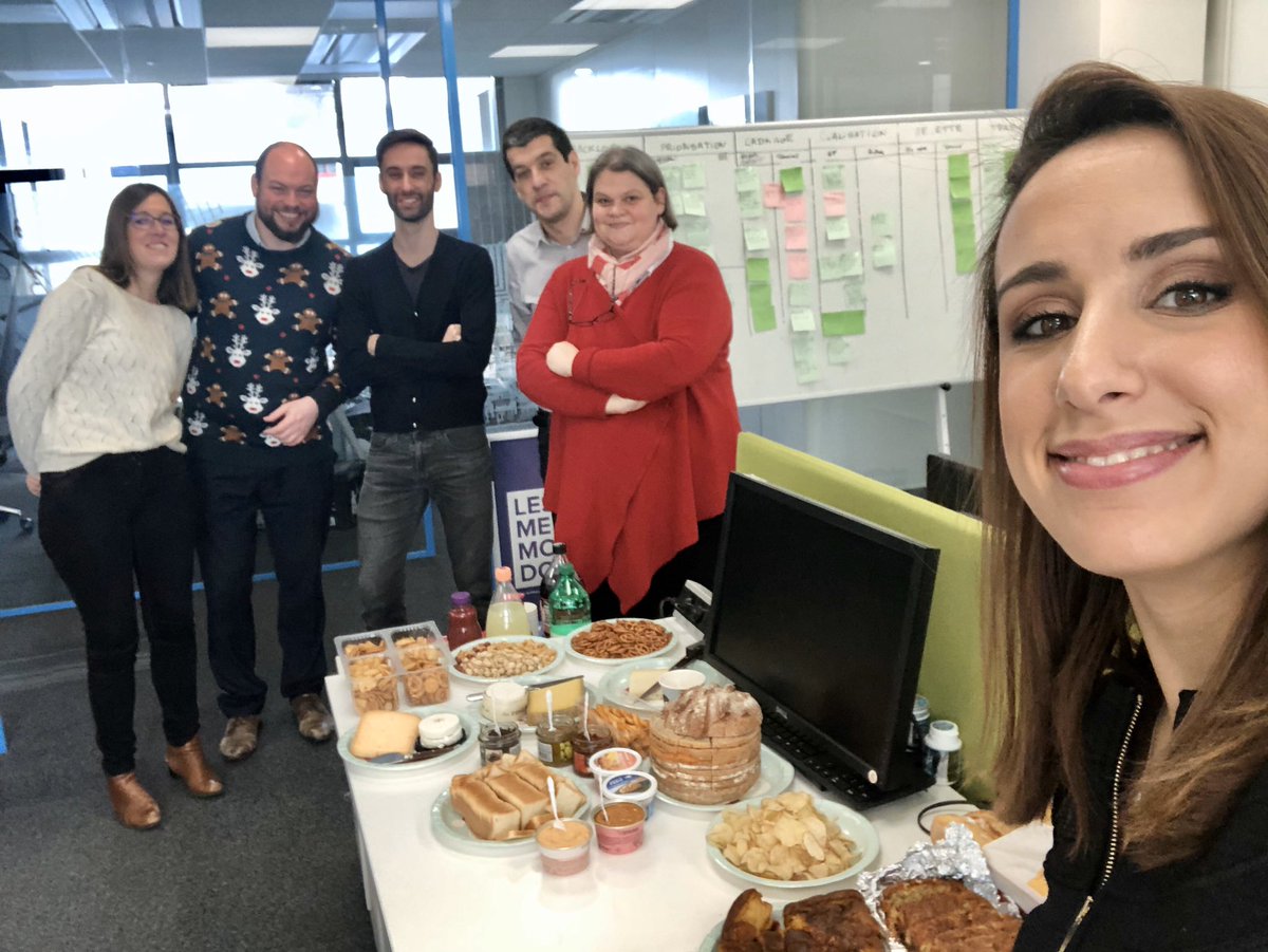 Les survivants de la grève 😂😂! #SecretSanta #DomainePlateformesetMarketing  #Lesabsentsonttoujourstort 🤷🏻‍♀️ #BestCakeWasabi 🥵😆 <a href="/LeoniRaphael/">Raphael Leoni</a> <a href="/bastien1635/">Seb</a>