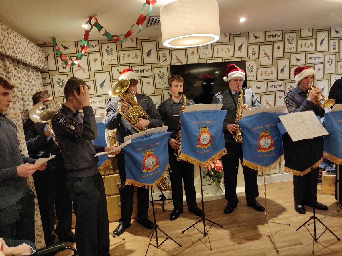 Cadets from <a href="/2434SqnATC/">2434 Sqn Air Cadets</a> <a href="/1953_Squadron/">1953KnaresboroughATC</a> <a href="/58SquadronATC/">Harrogate Air Cadets</a>  carol service for residents of <a href="/vida/">Vida Health</a> care home, Harrogate.  Great sound, well received. <a href="/ComdtAC/">Commandant RAF Air Cadets</a> <a href="/RFCAYH/">RFCA Yorkshire and the Humber</a> <a href="/CEYorks/">C & E Yorks Wing</a> @CEYorksMusic
