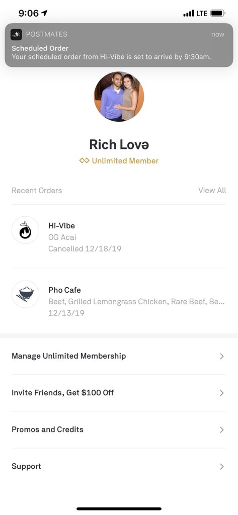 richlove715's tweet photo. @Postmates_Help I deleted the app and blocked your number. https://t.co/GwvZvm3dTZ