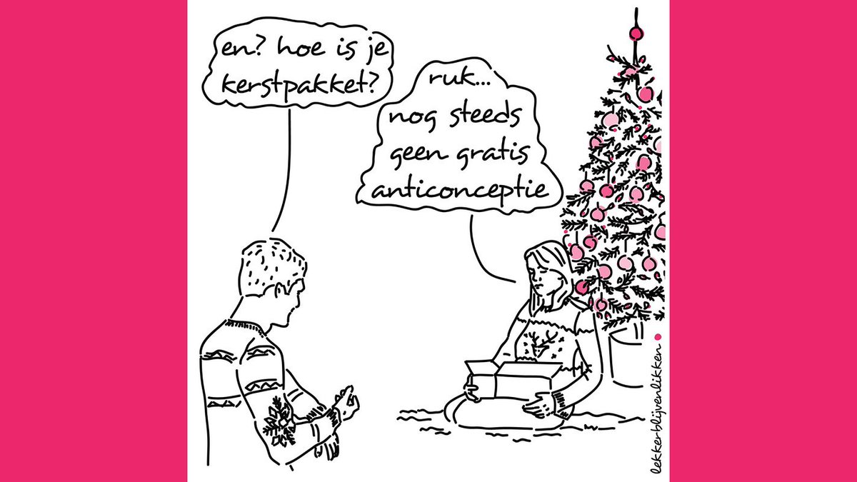 Beste <a href="/hugodejonge/">Hugo de Jonge</a>, als u echt begaan bent met zelfbeschikking: geef ons dan maar gratis anticonceptie in ons (kerst)pakket! Groetjes namens 55.000 petitie-ondertekenaars en 3.000 mede-eisers via eenzaakvooriedereen.nl. #gratisanticonceptie van <a href="/de_goede_zaak/">degoedezaak.bsky.social</a> &amp; @clara_wichmann