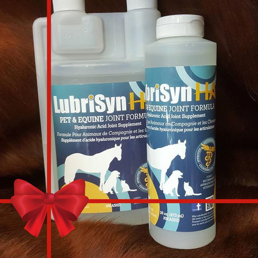 Day 18/24 -- Horses, dogs, and cats • Avoid injury &amp; inflammation with <a href="/LubriSynHA/">LubriSynHA</a>  - this once daily supplement is faster acting than a pill or powder &amp; it's bio-identical to the synovial fluid in joints. 

Find a dealer near you at noble-canada.ca