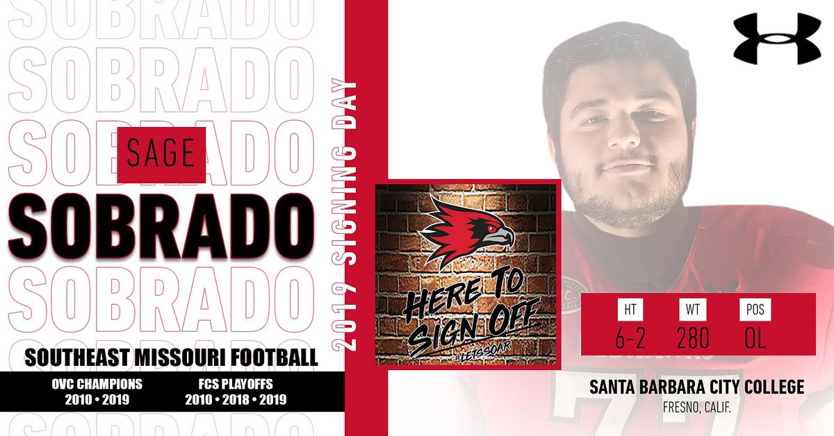 SEMOfootball's tweet photo. Welcome to Southeast Missouri SAGE SOBRADO! https://t.co/DbB7wZnHsG