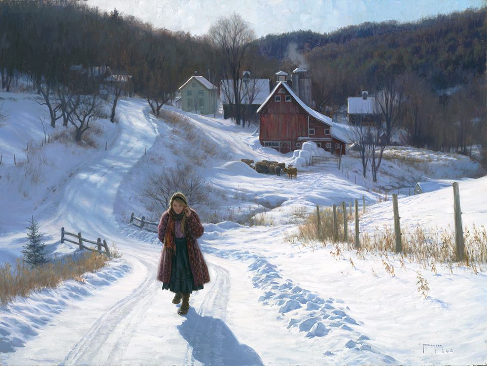 Xudozhnikipoeti's tweet photo. Роберт Дункан. «Солнечный свет декабря». 2015 г. Холст, масло. 76,2х101,6 см. https://t.co/XU7B4vfHit
