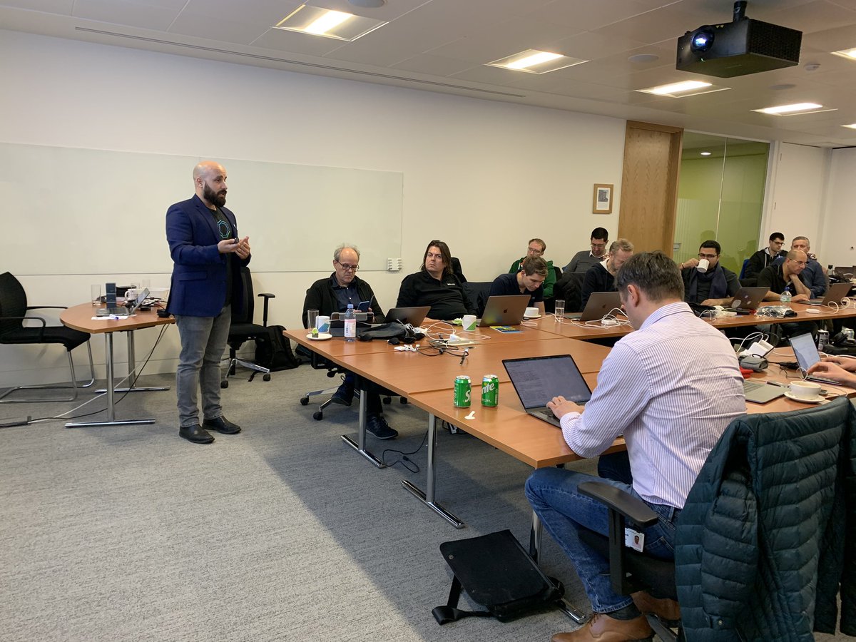 antoniogallego's tweet photo. #StainesK8sHackCode @openso showing now how to deploy and manage Kubernetes clusters at scale with Cluster API and Tanzu Mission Control @cloudnativeapps https://t.co/iNdogm13Db