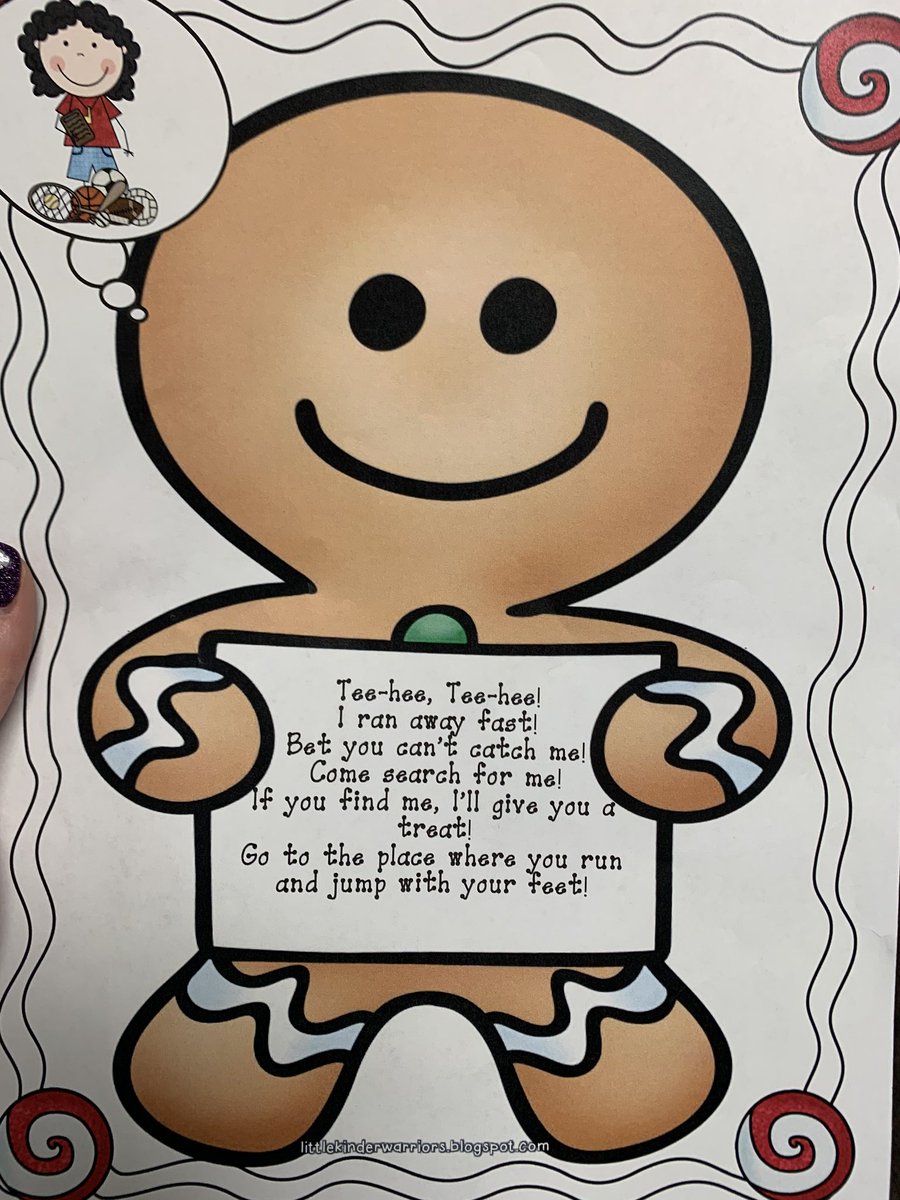mrsgarland110's tweet photo. GUESS WHO CAME TO SURPRISE US TODAY?! He even left us a special treat! @mambrinosteam #GingerbreadHunt #firstgrade https://t.co/ulof4sb9o2