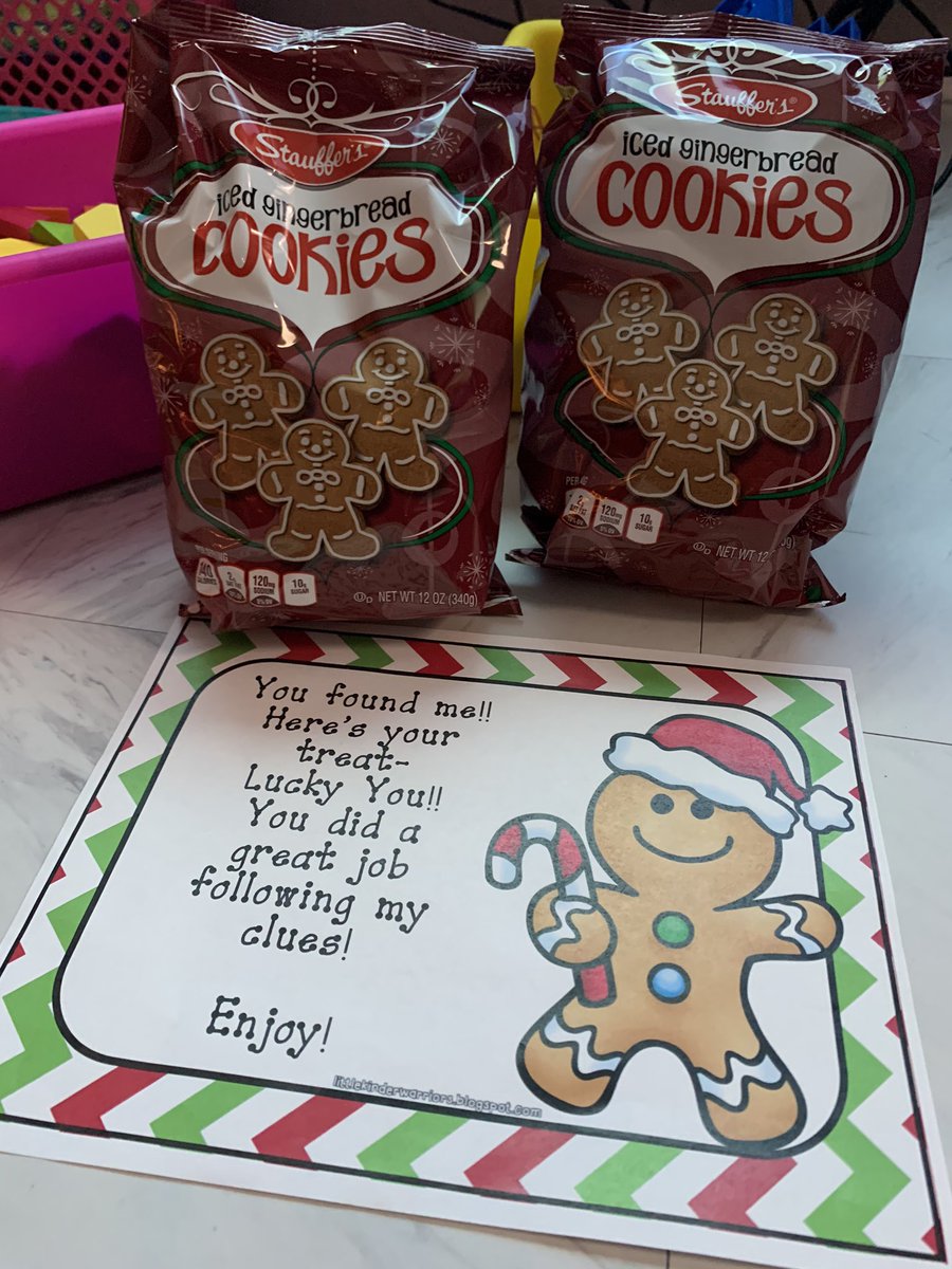 mrsgarland110's tweet photo. GUESS WHO CAME TO SURPRISE US TODAY?! He even left us a special treat! @mambrinosteam #GingerbreadHunt #firstgrade https://t.co/ulof4sb9o2