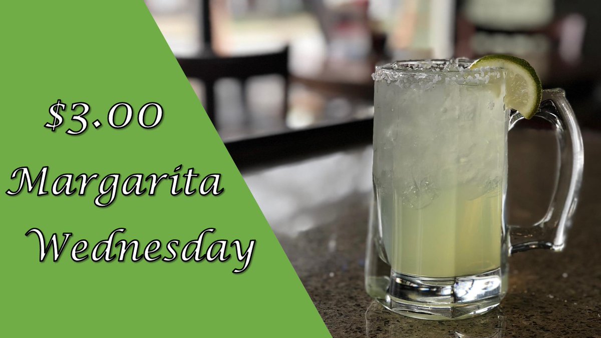 JWburgerbar's tweet photo. $3 Margaritas &amp; $2 House Wines! https://t.co/2WIWoXvGb2