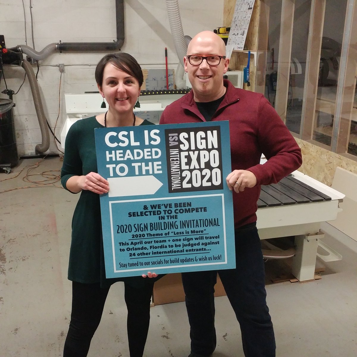 We've been selected to compete in the 2020 Sign Building Invitational! Judging will take place in April at the International Sign Expo in Orlando. Stay tuned for updates!