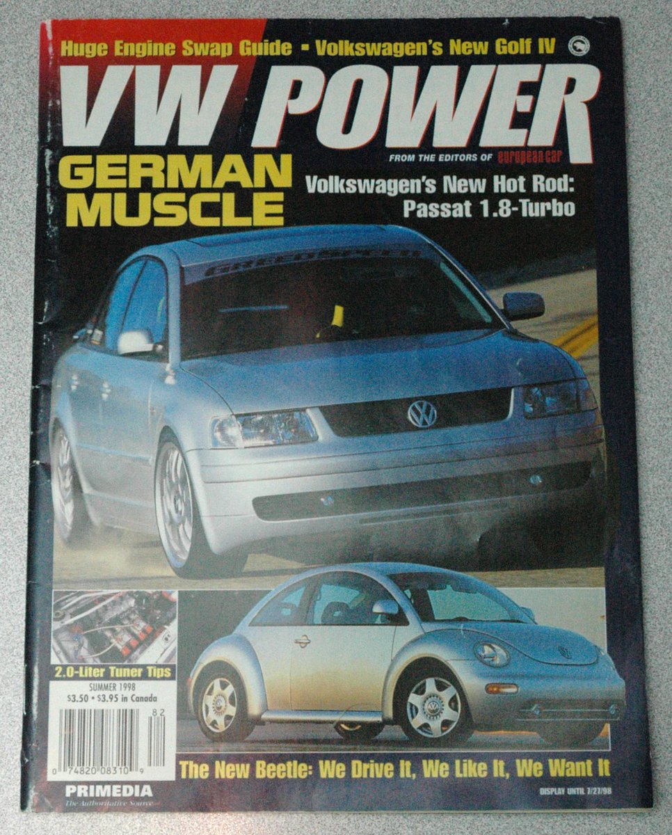 Pork_Chop_Xpres's tweet photo. https://t.co/w32iqcawQo rare vintage 90s VW magazine on #ebay! #volkswagen #VW #Import #Tuner #Golf #GTI #Caddy #passat #Corrado #cabrio #Jetta #german #germancar #cars https://t.co/2RsBl1ZeIm