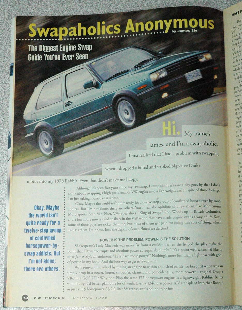 Pork_Chop_Xpres's tweet photo. https://t.co/w32iqcawQo rare vintage 90s VW magazine on #ebay! #volkswagen #VW #Import #Tuner #Golf #GTI #Caddy #passat #Corrado #cabrio #Jetta #german #germancar #cars https://t.co/2RsBl1ZeIm
