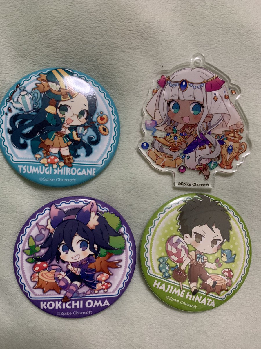 ダンガンロンパ おしおき缶バッジ 江ノ島盾子＆モノミ ダンガンロンパ