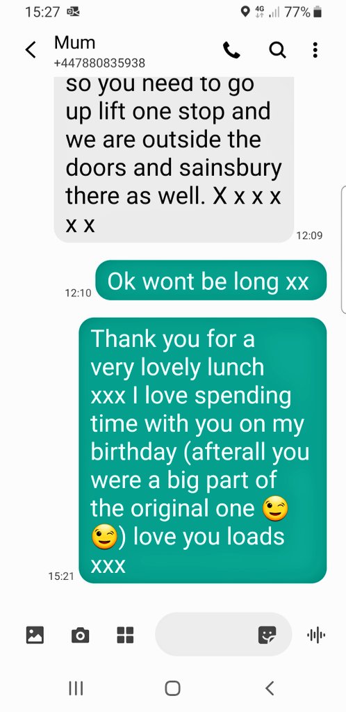 DianeLeicester's tweet photo. Just enjoyed a fabulous (slightly alcoholic) lunch with my brilliant mum - who by the way is a total superstar 🌟 best thing about getting older is truly appreciating the people in your life and letting them know it #grateful #wisernotolder  #slightlyfuzzy #basicbirthdaybitch 😜 https://t.co/aFPFsNCPg2