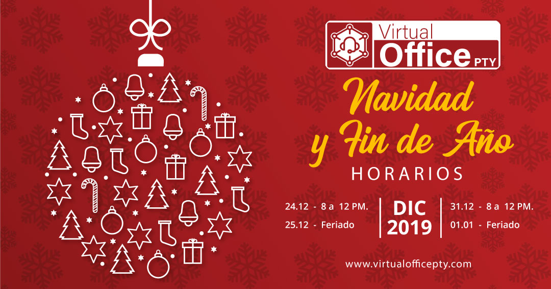 VirtualoffiPty's tweet photo. 🎄 Horarios de Navidad &amp; Fin de Año 🎄
https://t.co/CpnNVWvbnH https://t.co/WcJwNI9IOl