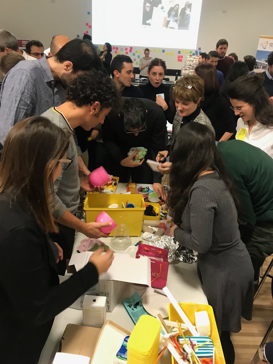 R2MSolution's tweet photo. R2M European team diving deep into #designthinking.
Design thinking helps practicing #knowledgesharing while #teambuilding. Ask us how! https://t.co/7UalEdrkDs