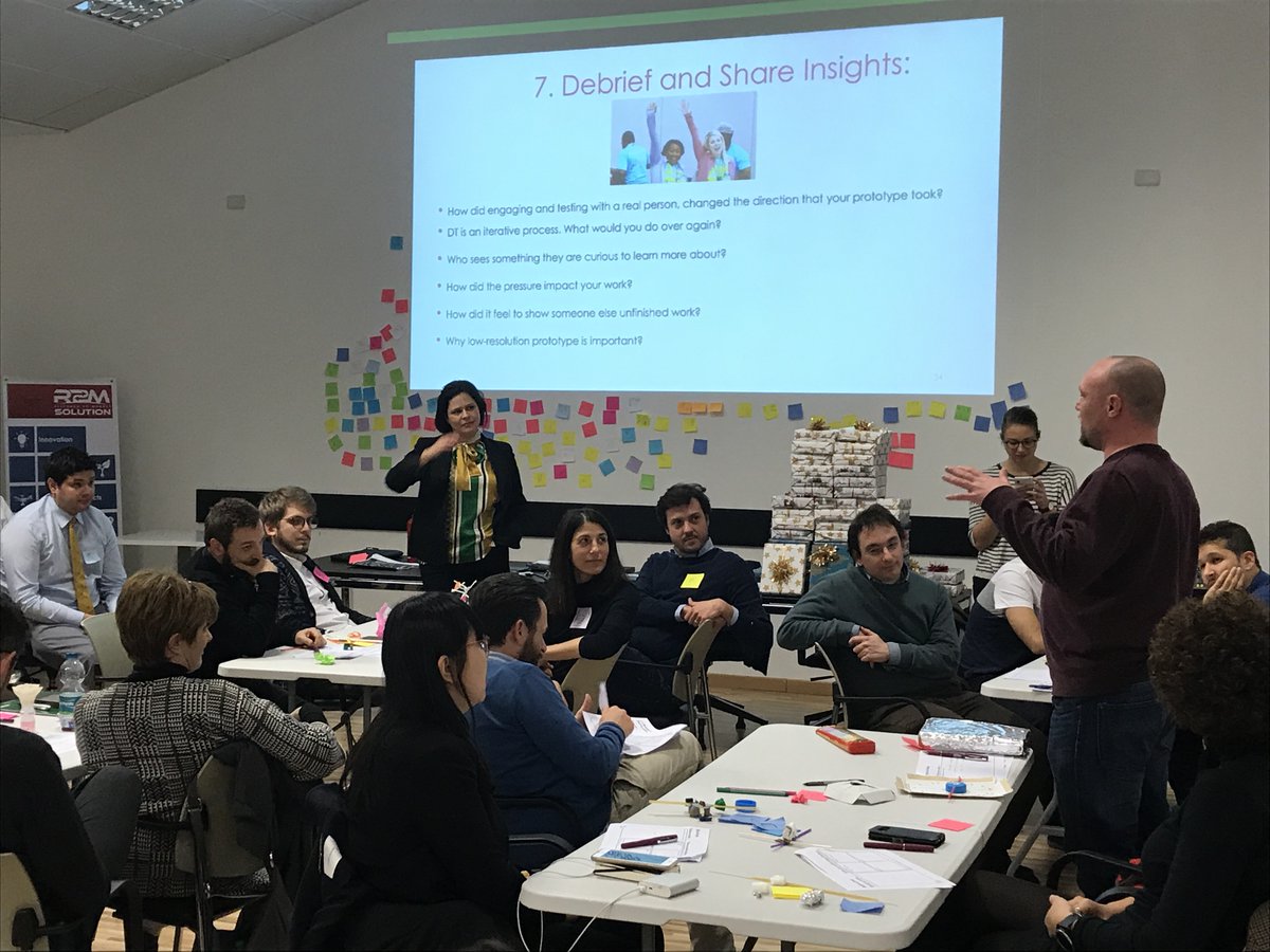 R2MSolution's tweet photo. R2M European team diving deep into #designthinking.
Design thinking helps practicing #knowledgesharing while #teambuilding. Ask us how! https://t.co/7UalEdrkDs