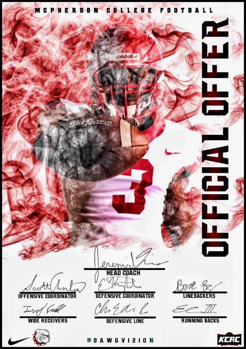 Honored to receive an offer from such an excellent program.thank you <a href="/MACBulldogsFB/">McPherson Football</a> <a href="/CoachJFisc/">Coach Fiscus</a>