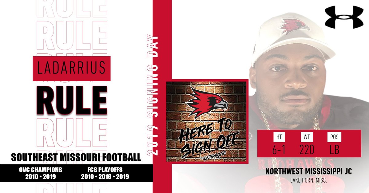 SEMOfootball's tweet photo. Welcome to Southeast Missouri LADARRIUS “DEE” RULE! https://t.co/Ki2cjAJsrT