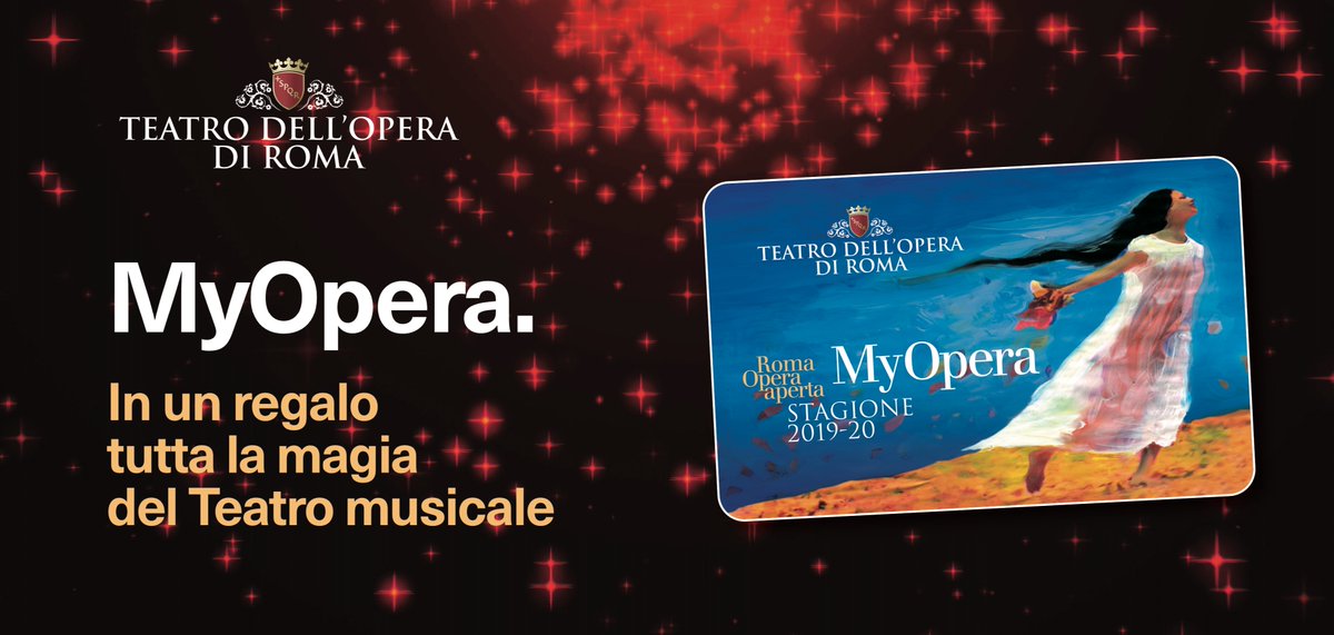 OperaRoma's tweet photo. Il #Natale è vicino!
Stupite regalando le emozioni e la magia del Teatro musicale con l’abbonamento #MyOpera: un pacchetto di due spettacoli di Opera o Balletto della Stagione 2019-20.
https://t.co/qW2DgBYR7P
#operaroma https://t.co/NC0CA0eZuG
