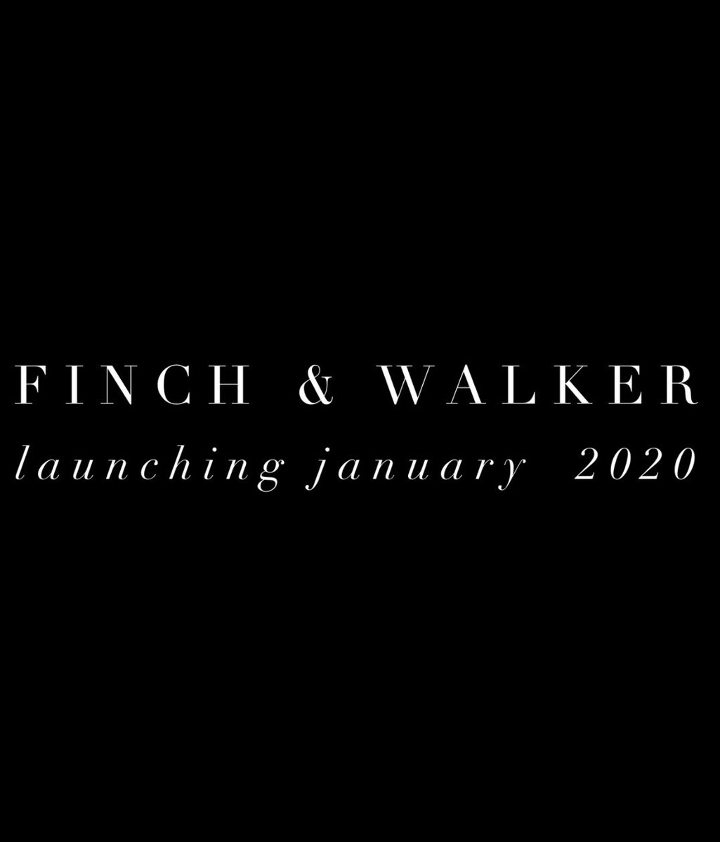 We are so excited to announce that we are launching our brand Finch &amp; Walker in January 2020! It’s been a long journey to get here and one which has had many challenges, but we are very proud of our first collection - the Adalia range, which is 100% vegan and cruelty free. 💚🌱