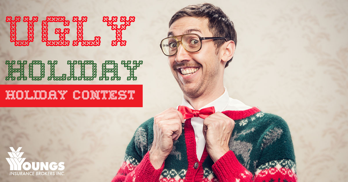 youngsinsurance's tweet photo. We're spreading holiday cheer with our #EmployeeUglyHolidaySweaterContest! We are donating to @CommCrewNiagara for every VOTE and on behalf of every employee. Make sure you VOTE, SHARE and LIKE! #GiveBackOntario #DecemberofGiving https://t.co/fdiUJbUaxg https://t.co/3N8sj7d2a4