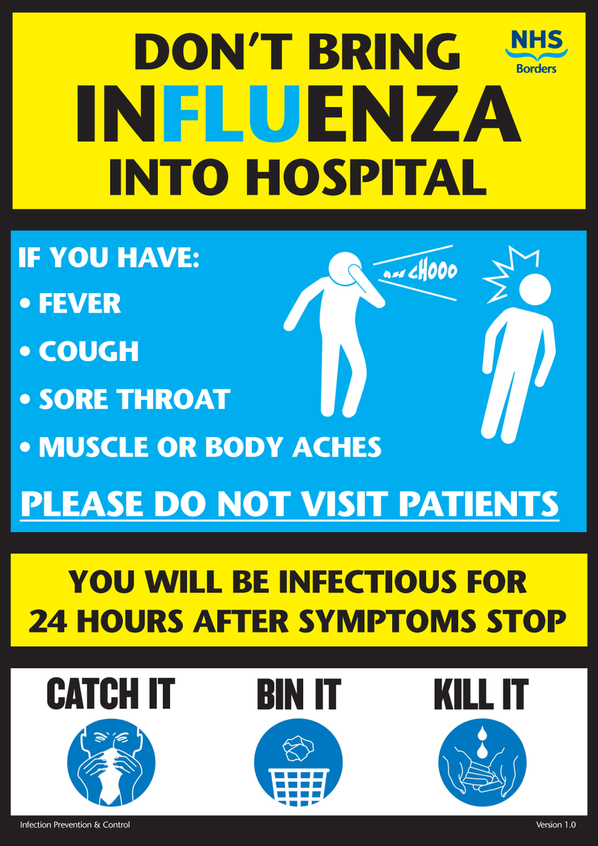 NHSBorders's tweet photo. Flu is circulating in the community. Please help us keep our patients and staff safe, do not visit our hospitals if you have any symptoms. 

Find out more about flu symptoms and treatments here: https://t.co/UPmjpF3C5Z https://t.co/dpnXSFGIjL