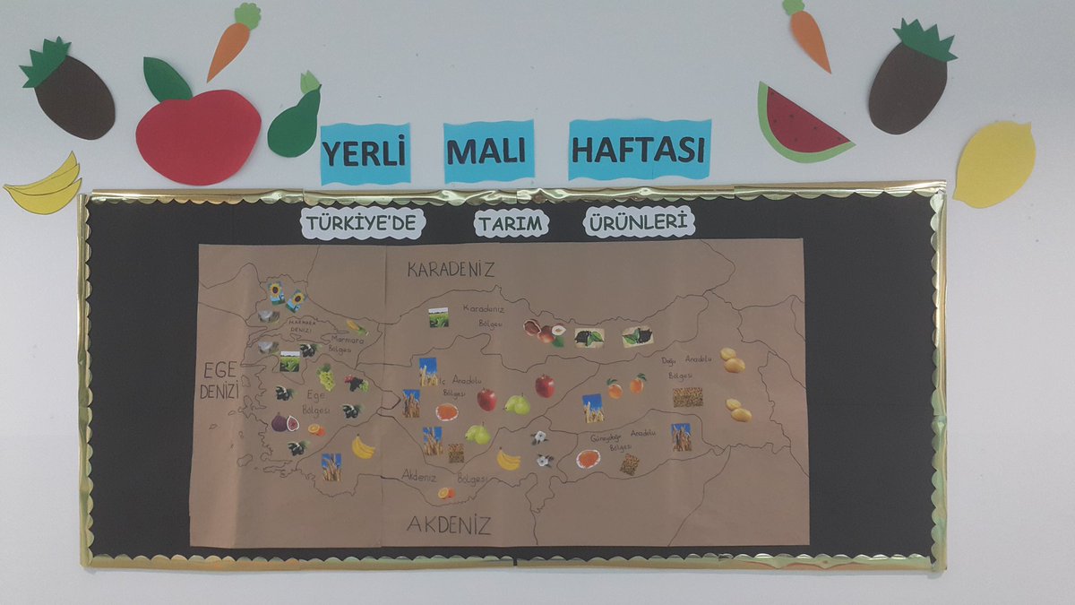 pelincvs1's tweet photo. 12-18 Aralık Tutum,Yatırım ve Türk Malları Haftası kapsamında ilkokul bölümümüz, sınıflar bazında hazırlamış olduğu şiirleri , afiş tasarımlarını ve Türkiye 'nin bölgelerinde yetişen ürünlerini koridor panolarında sergilemiştir. #heranımdabahcesehir @gekiner @BahcesehirMugla https://t.co/KdNVCVg1eE