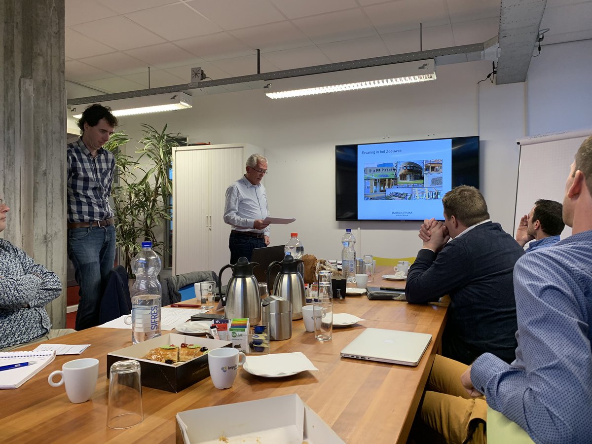 Eerste sessie van het Zeeuwse Kennis &amp; Innovatie netwerk Circulair bouwen vanuit <a href="/ImpulsZeeland/">Impuls Zeeland</a> en <a href="/provzeeland/">Provincie Zeeland</a>. Veel <a href="/BouwendNL/">Koninklijke Bouwend Nederland</a> leden die deelnemen, o.a. <a href="/VKPBV/">VKP BV</a> <a href="/Meliskerke_BV/">Meliskerke B.V.</a> <a href="/Goetheer_H/">Goetheer & Huissoon</a> <a href="/sagrobv/">Sagro</a>. Belangrijk om van ‘praten over’ naar praktische handvaten te werken.