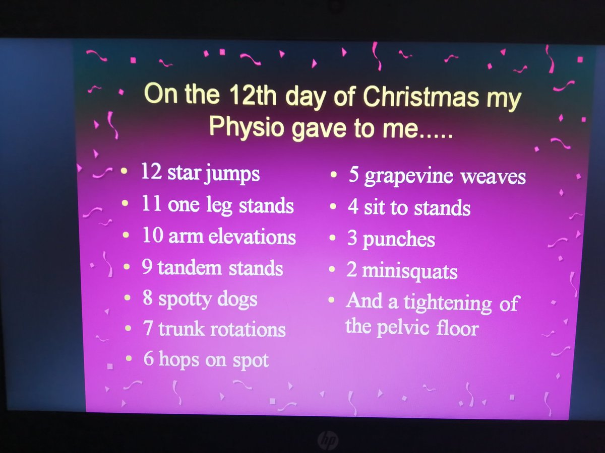 mawdsley184's tweet photo. 12 Days of Christmas as never before.....  AAH Physios at their best Merry Christmas #loveactivity @EHSCP  @AnnaDuff10 @JaneShiels3 @kt_b_PT @Lorrain44741034 https://t.co/v38zLsjd4q