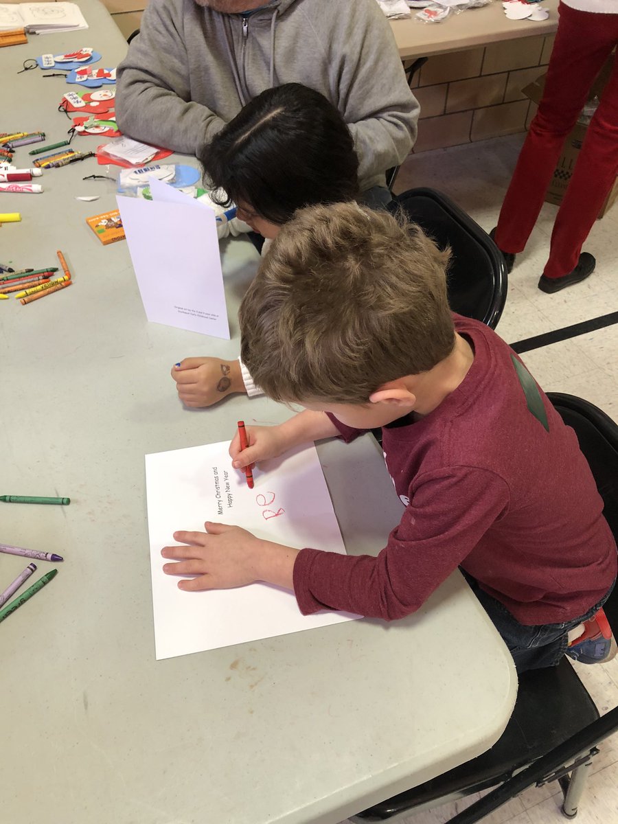 foundation_jcps's tweet photo. And card making - oh my! #SANTADAY https://t.co/5HrLHo2LXz