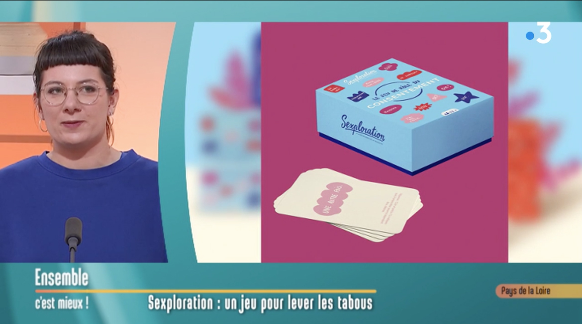 ecvfrance's tweet photo. 📺@VimontClaire, #alumni ECV Nantes, est sur @F3PaysdelaLoire. Retrouvez son interview dans l'émission Ensemble c'est mieux (édition du 17/12 https://t.co/mkHZy5X10S). Elle y parle de Sexploration, son projet de diplôme devenu réalité → https://t.co/PxM8ZE2qrO #ECVDesign https://t.co/rKu7FMLlCG