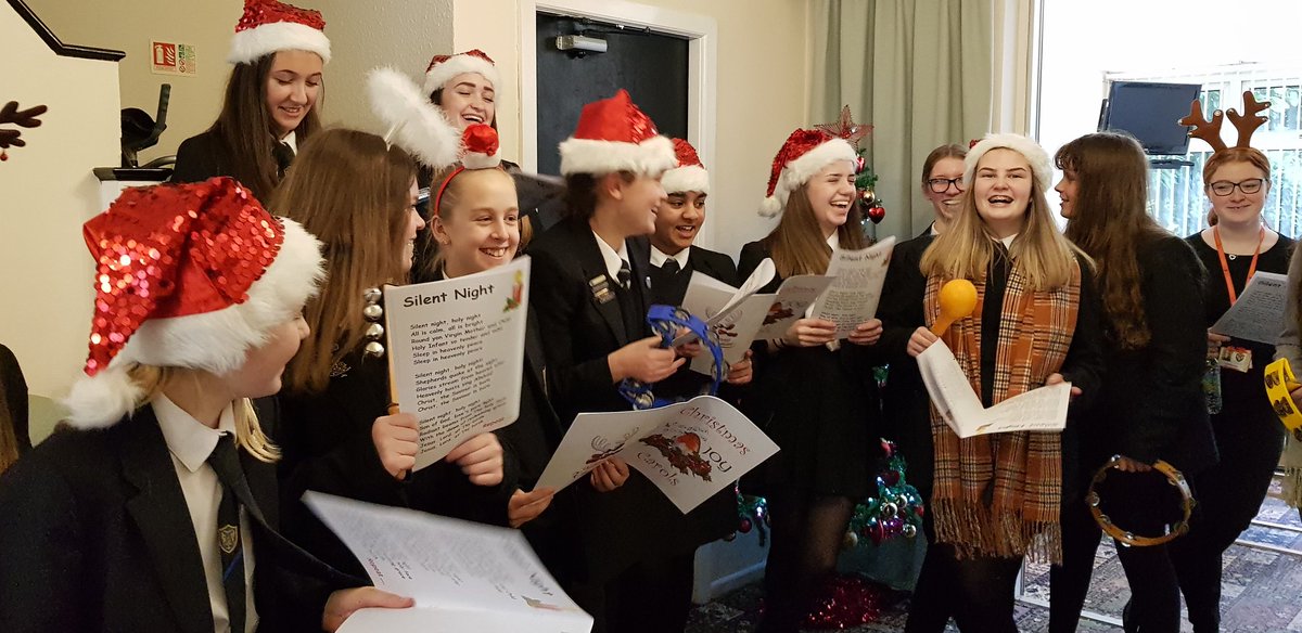 StreetlyHFC's tweet photo. Today was our annual Christmas visit to see the lovely residents from Inglewood Residential Home in Streetly. The students give gifts and sing carols. As always, the students were amazing and we all enjoyed our visit. https://t.co/tT9wbvYbeY