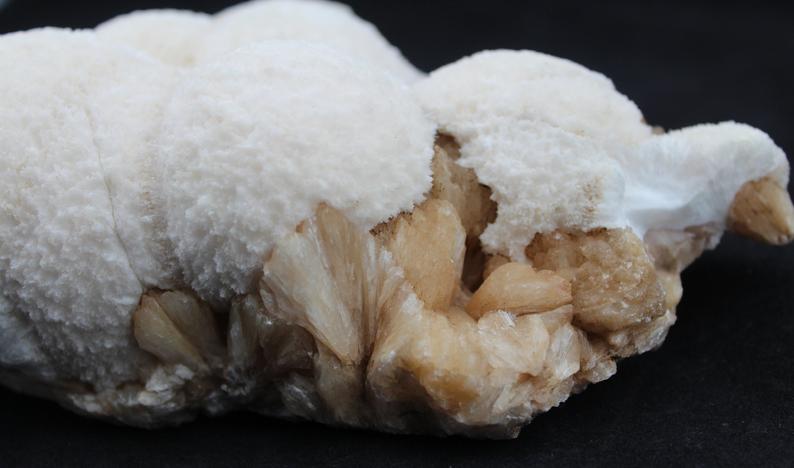 celestialearth7's tweet photo. Scolecite "Snowball" Cluster on Stilbite Matrix Mineral Specimen SCOP5  / $59.99
From: Deccan Traps, Panchmajal Dist., Gujarat State, India
The scolecite is on a matrix of peach colored stilbite.  This will make a great addition to any mineral collection. 👍
@ Celestialearth7 https://t.co/y6hqLPH0OP
