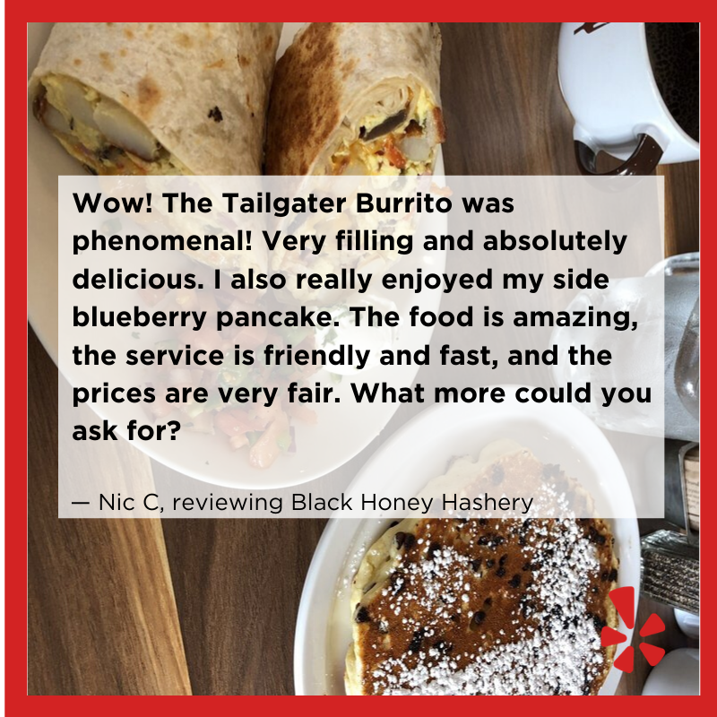 yelpgreenbay's tweet photo. ⭐⭐⭐⭐⭐ from Nic C for @blackhoneyhashery https://t.co/bwrjI2C3j6