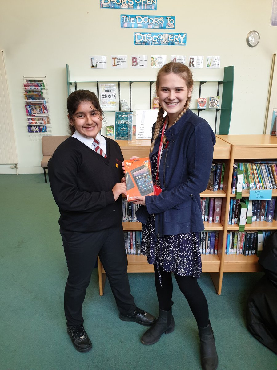 Our first student in Year 7 to win an Amazon Fire tablet for reading a whopping million @AccReader words since joining @prospectschool in September. So proud of you Alisha! #millionairesclub #acceleratedreader #proudteachers #reading #hardworkbeatstalent #no1schoolinreading