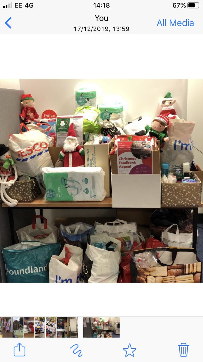 QUBLibrary's tweet photo. Thank you to everyone who contributed to #QUBBiomedicalLibrary & MBC Porter's Foodbank Appeal. Santa's sleigh was full and total of 181.35kgs was weighed at @SouthbelfastFB. Thank you for supporting local people in crisis. https://t.co/Oce3BfAUxl
