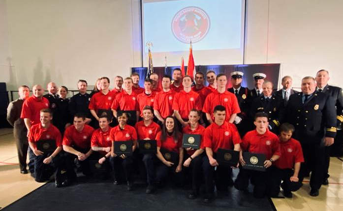 MCCKansasCity's tweet image. Congratulations to the MCC-Blue River 2019 Fire Academy FA-37 graduates! #PreparingStudents #MCCKC  @KCMOFireDept #CreatingOpportunties 🐺🙌💙