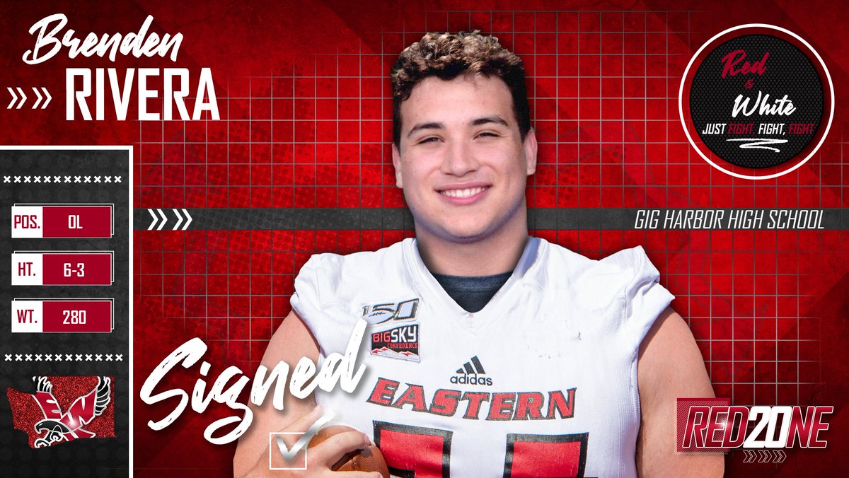 EWUFootball's tweet photo. "He’s well-rounded, and more than just football. He understands situations and knows how to win. He’s a grinder, he’s a hard worker and he’s tough." -AB

 Another O-Lineman from the state of Washington is in the nest! Welcome, Brenden Rivera!

#GoEags #RED20NE #NSD20 https://t.co/IeUmMZhx3Q