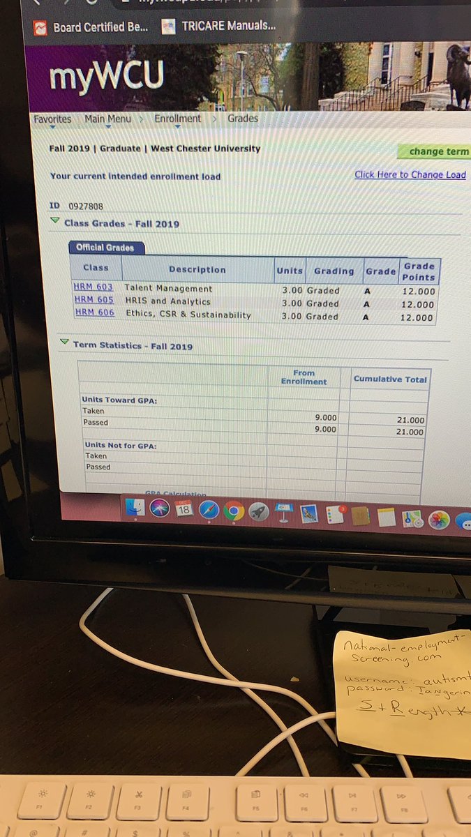 NascarBabyyy's tweet image. Going into my LAST semester of graduate school strong!

#MastersLoading