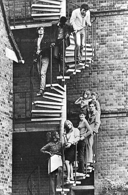 MaysAnthology's tweet photo. Hopefully, a little treat for #PinkFloyd fans etc… We were tidying our joint archives today and came across the original published shots from the 1966 #Varsityuk May Week supplement, a fashion shoot featuring a certain @davidgilmour… https://t.co/awD85OXoVI